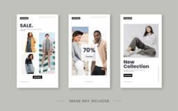 قوالب ستوري انستغرام للأزياء بتصميم بسيط