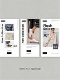 قوالب ستوري انستغرام للأزياء بتصميم بسيط