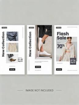 قوالب ستوري انستغرام للأزياء بتصميم بسيط