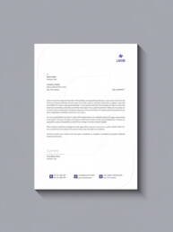 Modern Business Letterhead Design | Clean & Professional Template