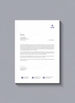 Modern Business Letterhead Design | Clean & Professional Template